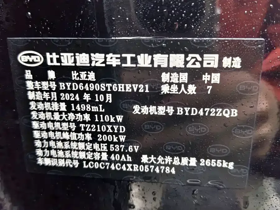 BYD Tang New Energy Tang New Energy 2025 DM-i 115KM Flagship 2024 — миниатюра 4