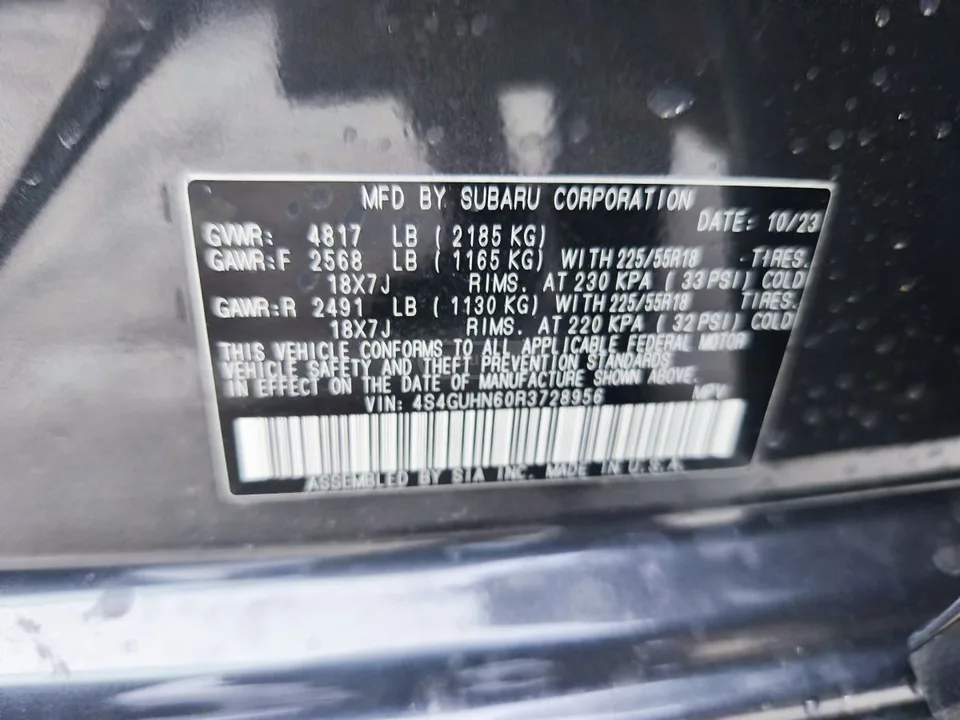 Subaru Crosstrek Limited 4dr All Wheel Drive CV 2024 — миниатюра 5