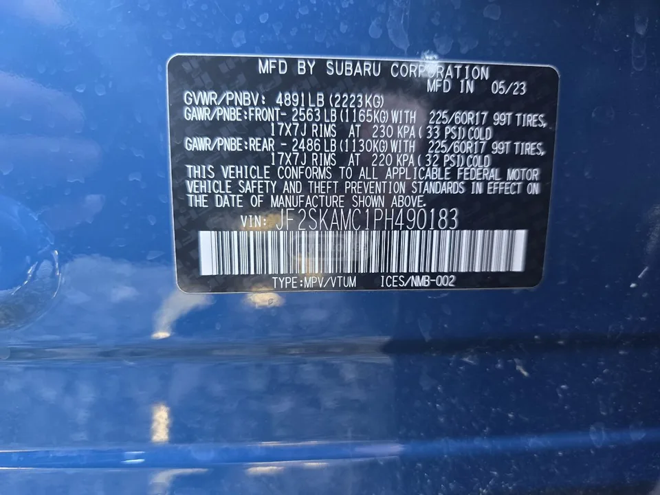 Subaru Forester Limited 4dr All-Wheel Drive CV 2023 — миниатюра 5