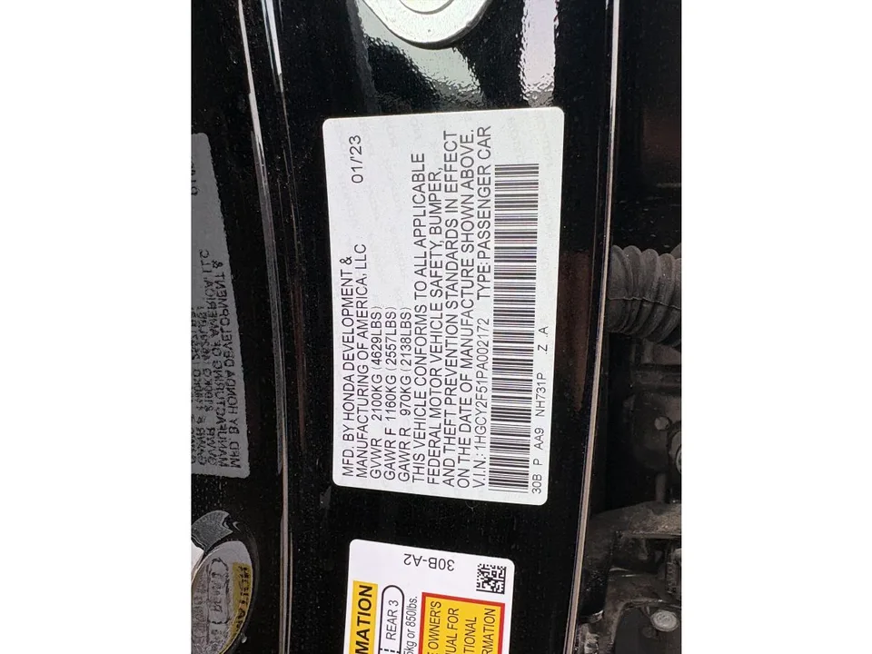 Honda Accord Sport 4dr Sedan CVT 2023 — миниатюра 4