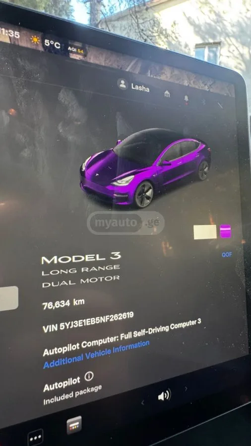 Tesla Model 3 dual motor long range 2022 — миниатюра 4