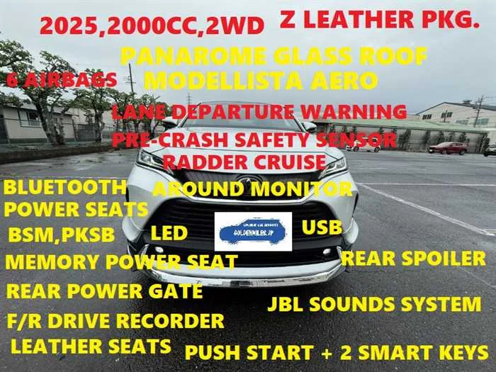 Toyota Harrier 2025/JUN,Z LEATHER PKG,6 AIRBAGS,BT AUDIO,USB,LED, 2025 — фото 1, купить с доставкой в Москву